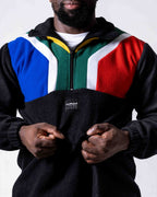 Close up of the Polar fleece SA flag Jerseys
