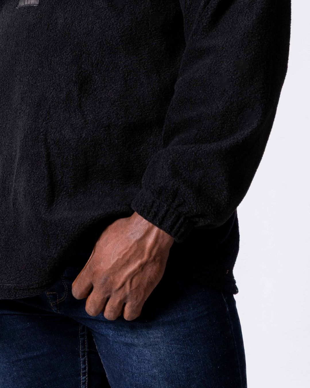 Polar fleece SA flag Jersey close up 