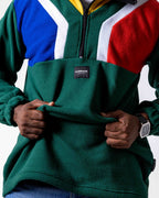 Close up of the Polar fleece SA flag Jerseys