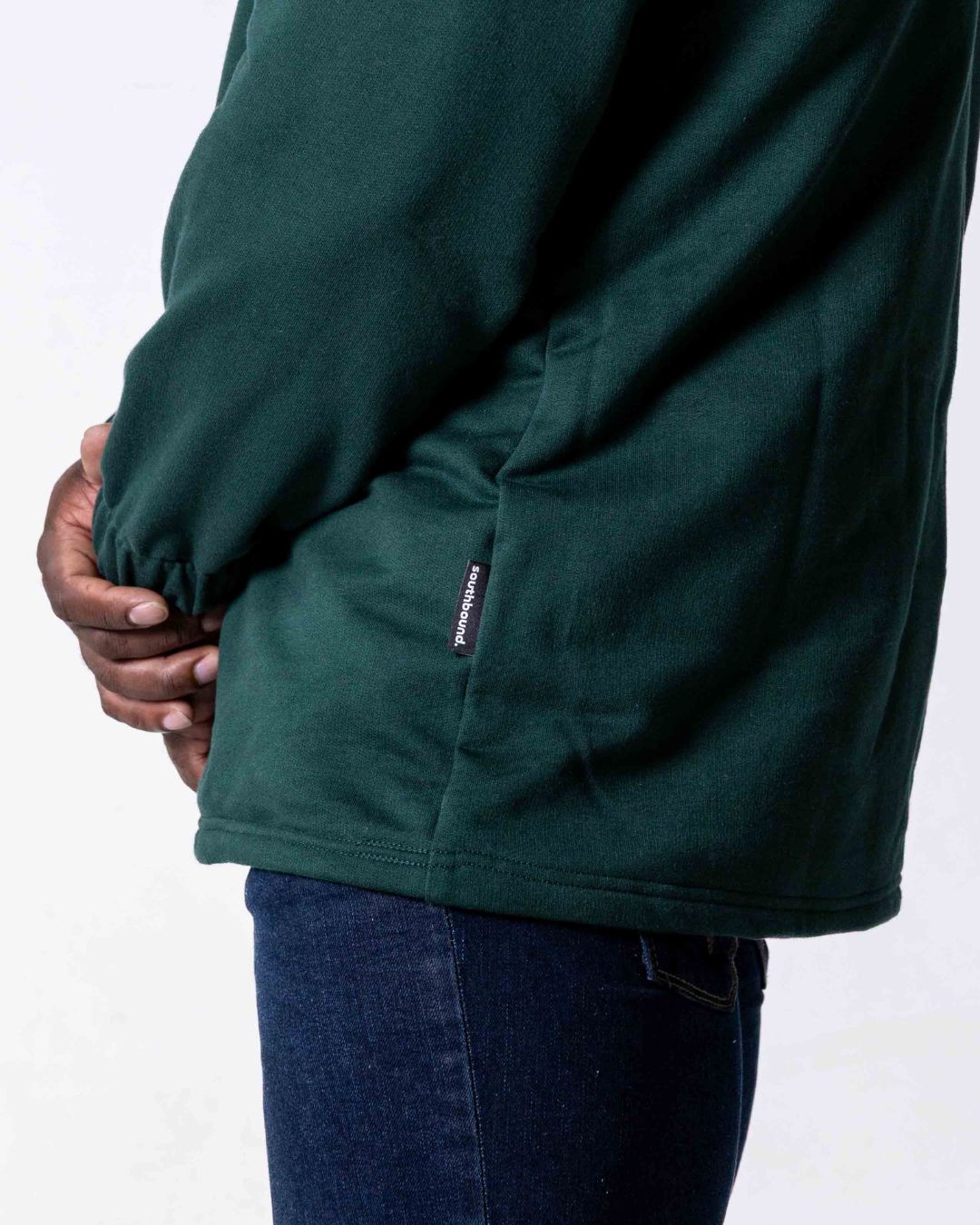 Close up of the Premium cotton SA flag Jerseys